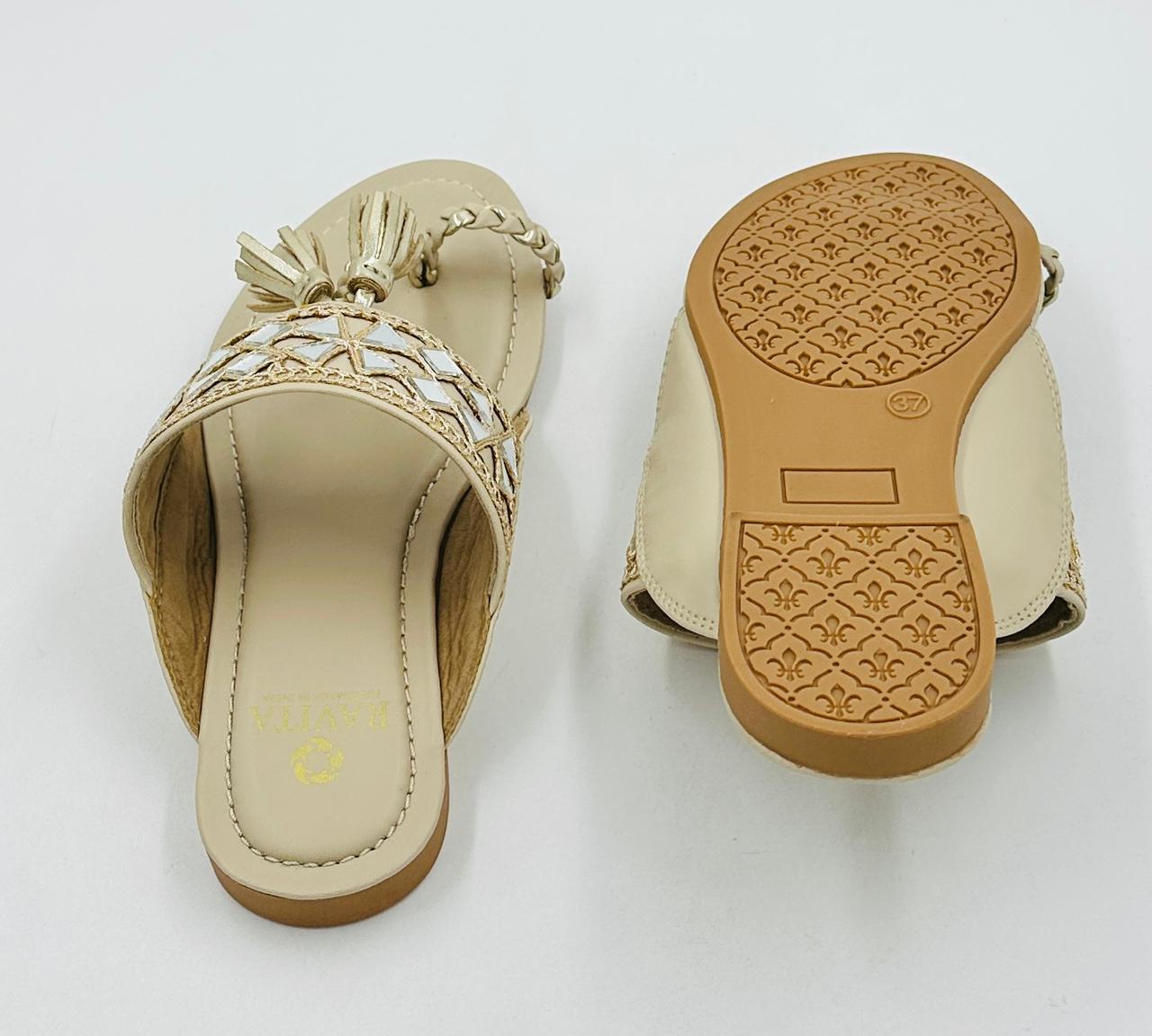 Handmade Kolhapuri Chappal For Women - Ravita Footwears