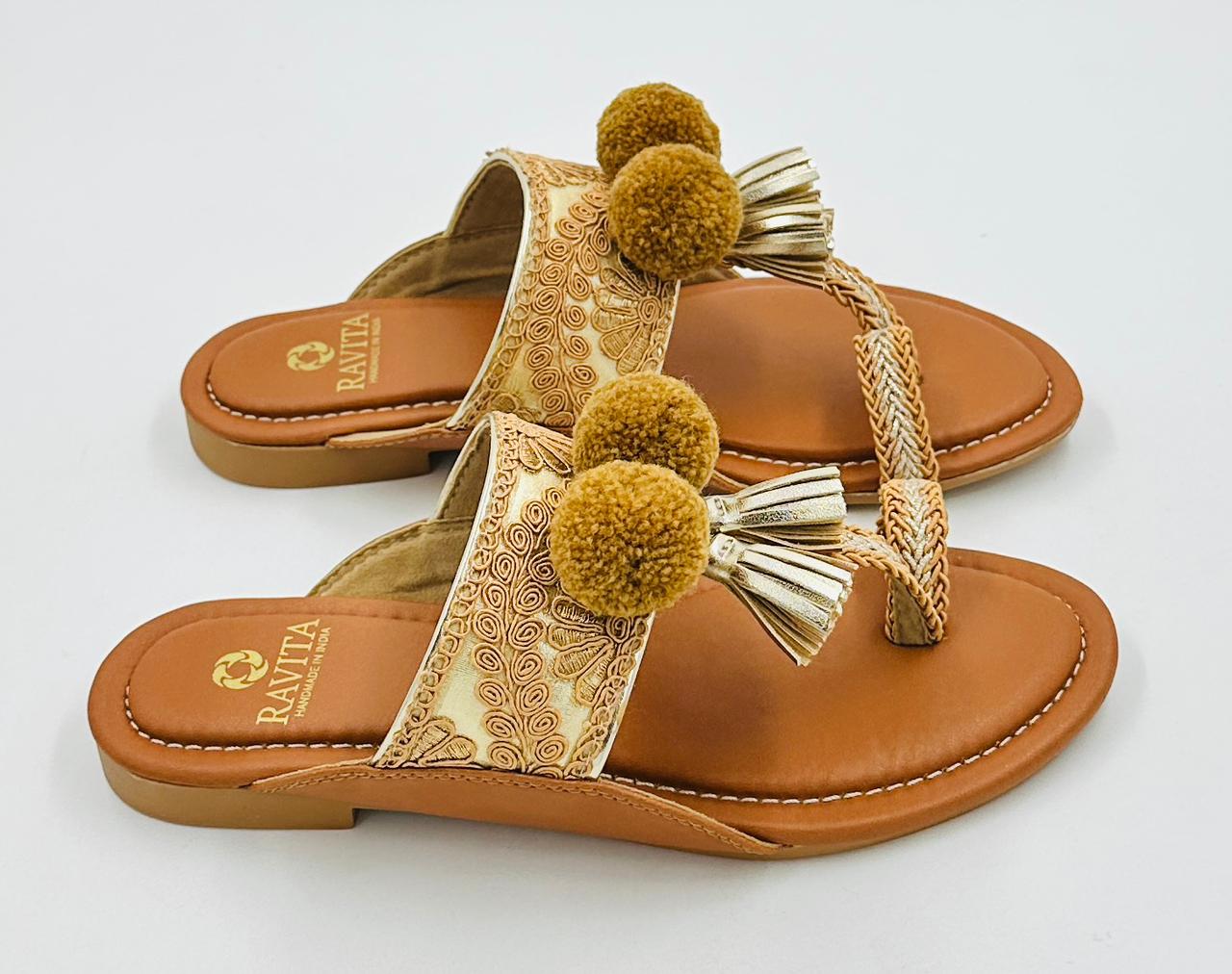 Handmade Kolhapuri Chappal Women - Ravita Footwears