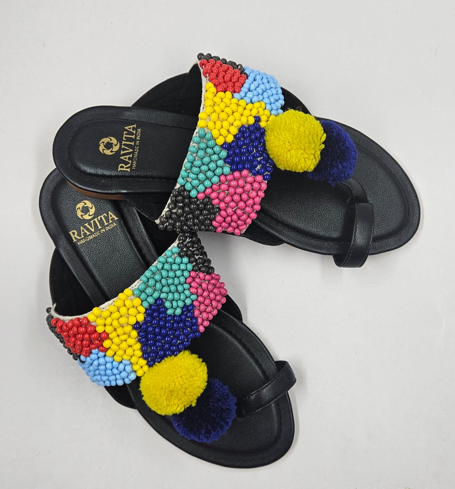 Beaded Kolhapuri Chappal